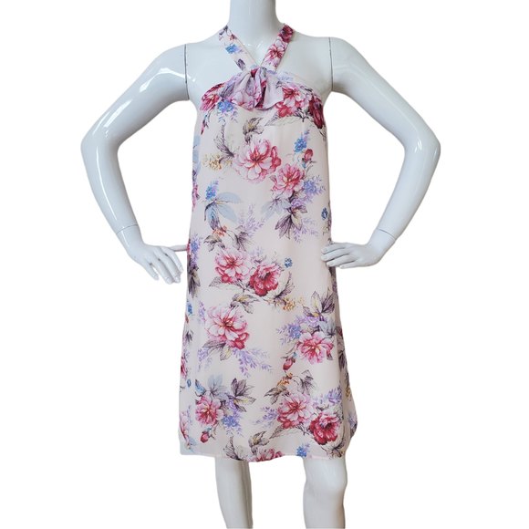 Dresses & Skirts - NWT Anthropologie Paper Crown halter Floral Dress With Button Attachments XS